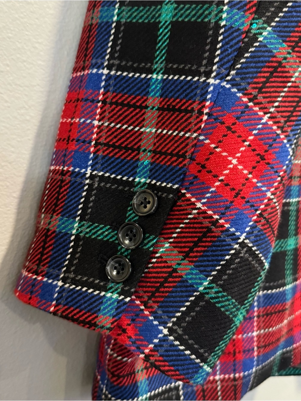 Talbots Tartan Log Fire Plaid Open Front Blazer 24W Holiday Heritage Preppy NEW - Picture 8 of 10